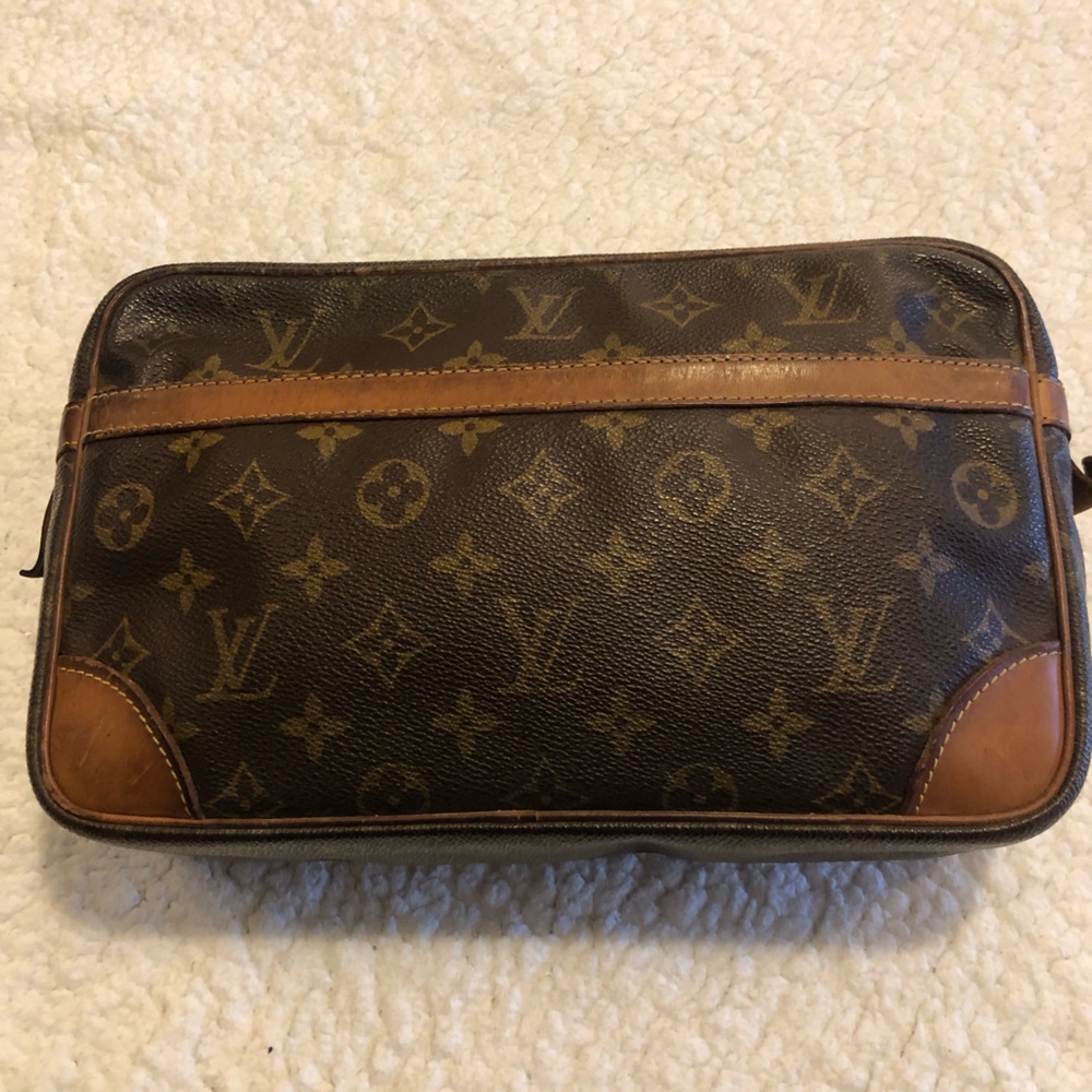 Louis Vuitton Compiegne 28 Clutch Bag Monogram Canvas